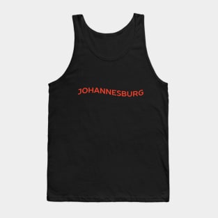 Johannesburg City Typography Tank Top